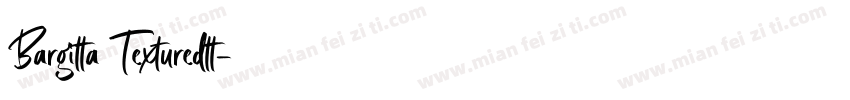 Bargitta Texturedtt字体转换